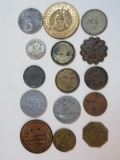 Estate Found Collection of (15) Antique & Vintage Trade Tokens