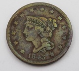 1843 US Braided Hair Large Cent