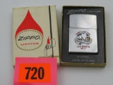 Vintage Zippo USS Monrovia Cigarette Lighter in Original Box