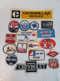 Awesome Lot (17) Vintage Sewn Patches Gas & Oil, Hot-Rod, Racing+