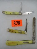 Lot (3) Vintage Case XX Folding Knives