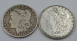 1883 & 1887 O US Morgan Silver Dollars 90% Silver