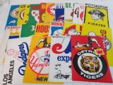 Unknown Lot (24) (1970's) Baseball Cardboard Signs 8 x 11