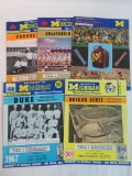 Lot (5) Vintage 1960's U of M Football Programs Michigan Wolverines