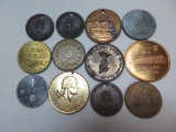 Grouping of Vintage Good Luck Tokens Commemoratives