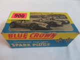 Antique/ Vintage Blue Crown Spark Plugs Full NOS Box Racing Graphics