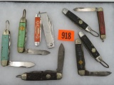 Lot (9) Vintage Boy Scouts / Girl Scouts Pocket Knives. Kutmaster, Imperial