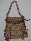 Antique Handwoven Beaded Ladies Handbag, Possibly Native American