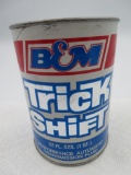 Vintage B&M Trick Shift Transmission Fluid/ Gas & Oil Quart Can