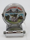 Excellent Vintage Mackinac Bridge Mechanical Desk Calendar