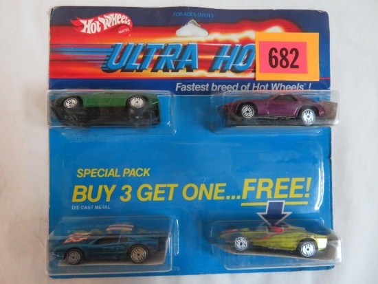 Vintage 1985 Hot Wheels Ultra Hots 4-Pack