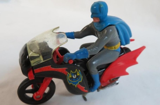 Vintage 1970's Corgi Larger Sized Batman on Batcycle