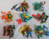 Lot (8) Vintage 1980s-90's TMNT Teenage Mutant Ninja Turtles Figures