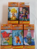 Lot (5) Banpresto Dragonball Z World Figures all MIB