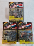 (3) GI Joe vs. Cobra Action Figure 2-Packs (2002) Sealed MOC