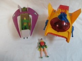 (2) Vintage 1980's Kenner DC Super Powers Ships/ Vehicles