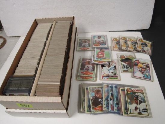 Huge Lot (1400+) 1970's & early 80's Topps Football Cards w/ Stars & RC's