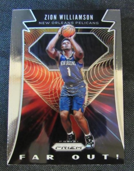 2019-20 Panini Prizm Far Out #24 Zion Williamson RC Rookie Card
