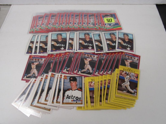 Huge Lot (100) 1991 Jeff Bagwell RC Rookie Cards (High Grade)