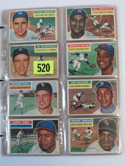 Lot (52) 1956 Topps Baseball Cards w/ Stars