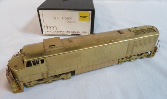 Vintage Hallmark Models Brass HO Scale G.E. U30CG Diesel Locomotive