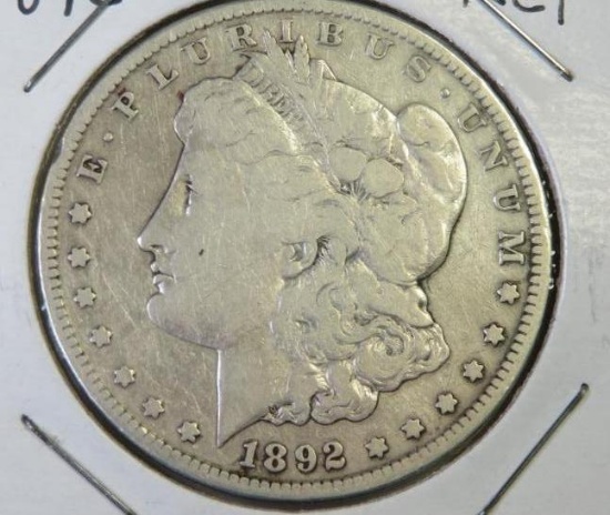 1892 S Morgan US Silver Dollar 90% Silver