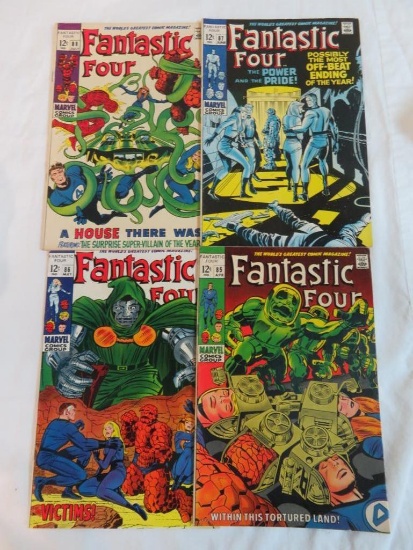 Fantastic Four #85, 86, 87, 88 Silver Age Lot