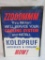 Vintage Koldpruf Antifreeze and Coolant Service Station Cardboard Advertising Sign