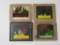 Lot of (4) Antique Western Movie Advertising Color Slides