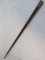 Antique Walking Stick with Gold Knob Handle