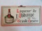 Antique 1920's Liqueur de L'Abbage de la Grand Rosiere French Litho Advertising Cardboard Sign