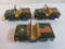 Lot of (3) 1950's Japan Tin Friction US Army Jeeps 4