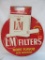 Vintage L&M Cigarettes Embossed Metal Advertising Sign, 22