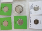 Lot (!!) Vintage Coins, US & Foreign w/ Silver