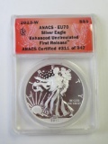 2013-W U.S. Silver Eagle $1 Coin ANACS Graded EU70