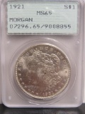 1921 Morgan US Silver Dollar PCGS MS65