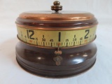 Vintage Tape Measure Rotary Wind Up Clock