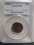 1939-D Jefferson US Nickel PCGS MS65