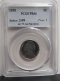 1938 Jefferson US Nickel PCGS PR66