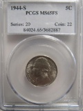 1944-S Jefferson US Nickel PCGS MS65FS