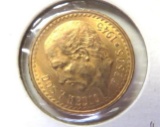 1945 Mexico $2.50 Two and One Half Dollar Gold Coin