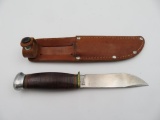 Vintage Marbles (Gladstone, MI) Fixed Blade Knife with Sheath