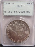 1885-O Morgan US Silver Dollar PCGS MS65