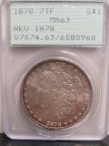 1878 7TF Morgan US Silver Dollar PCGS MS63