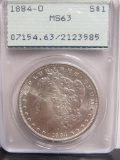 1884-O Morgan US Silver Dollar PCGS MS63