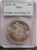 1878 CC Morgan US Silver Dollar PCGS MS64