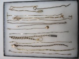 Estate Found Collection of Antique & Vintage Pocket Watch Chains