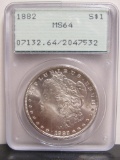 1882 Morgan US Silver Dollar PCGS MS64