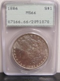 1886 Morgan US Silver Dollar PCGS MS66