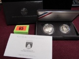 1989 US Congressional Silver Dollar and Half Dollar Proof Set